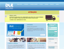 Tablet Screenshot of dle.com.br